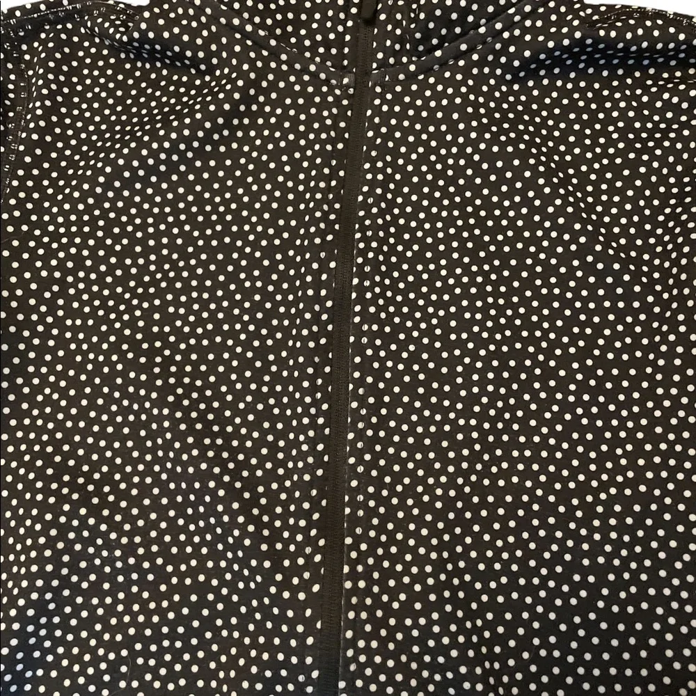 Nike Pro Half Zip Dry Fit Training Top. Black/White Dot Long Sleeved. Size S - Picture 3 of 9